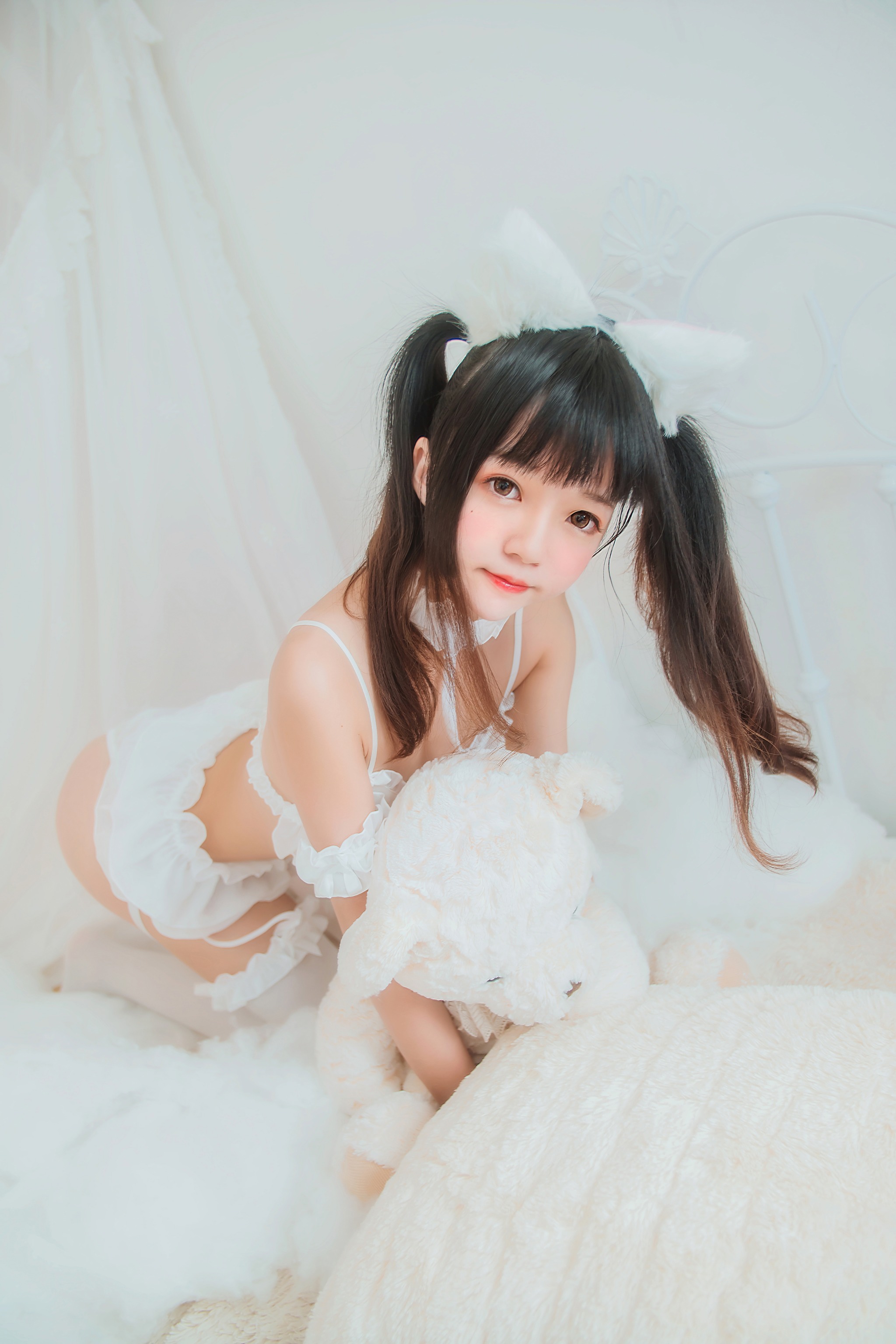 桜桃喵 - NO.027 白猫 [32P]-XikXak